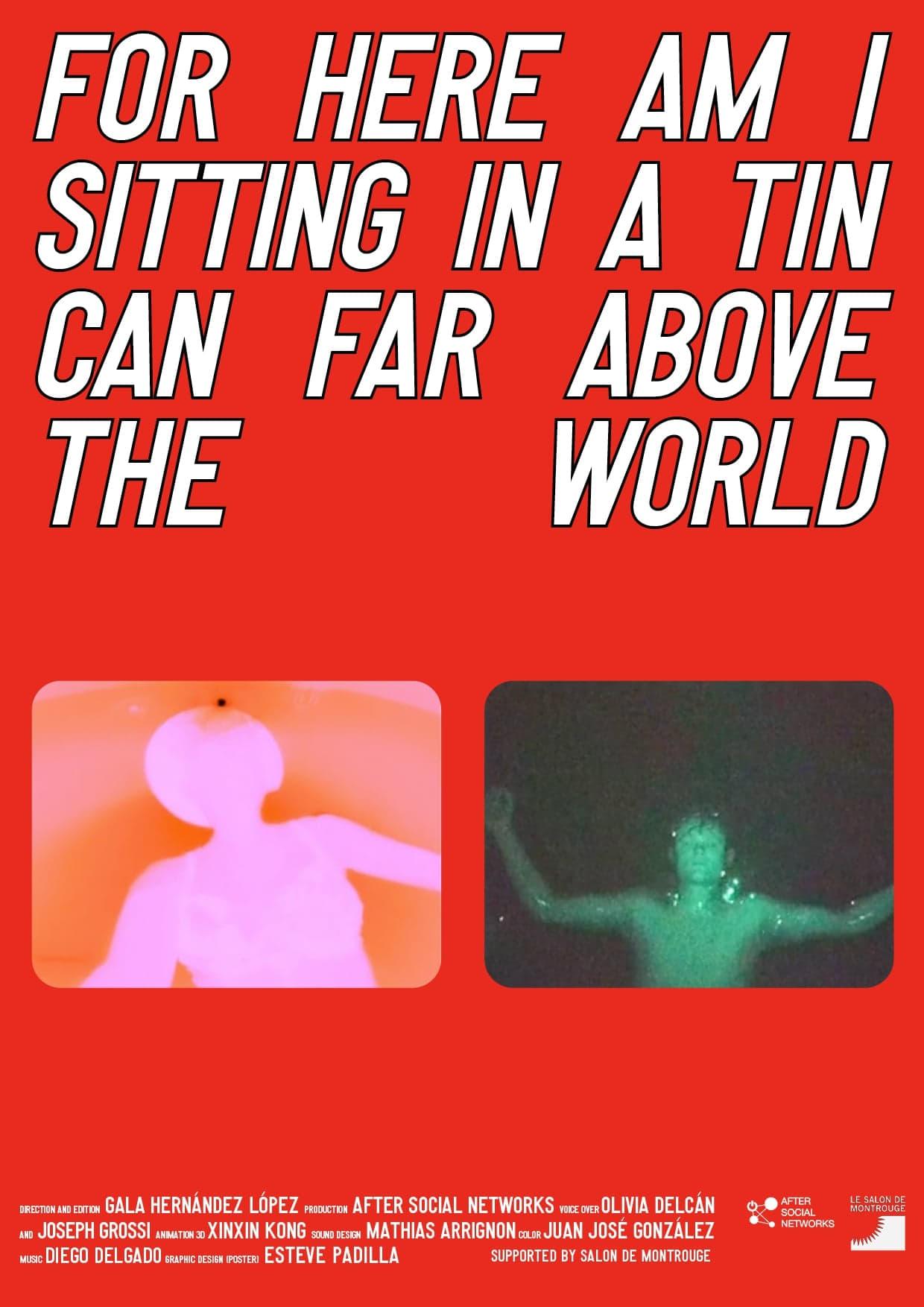 For here am I sitting in a tin can far above the world poster