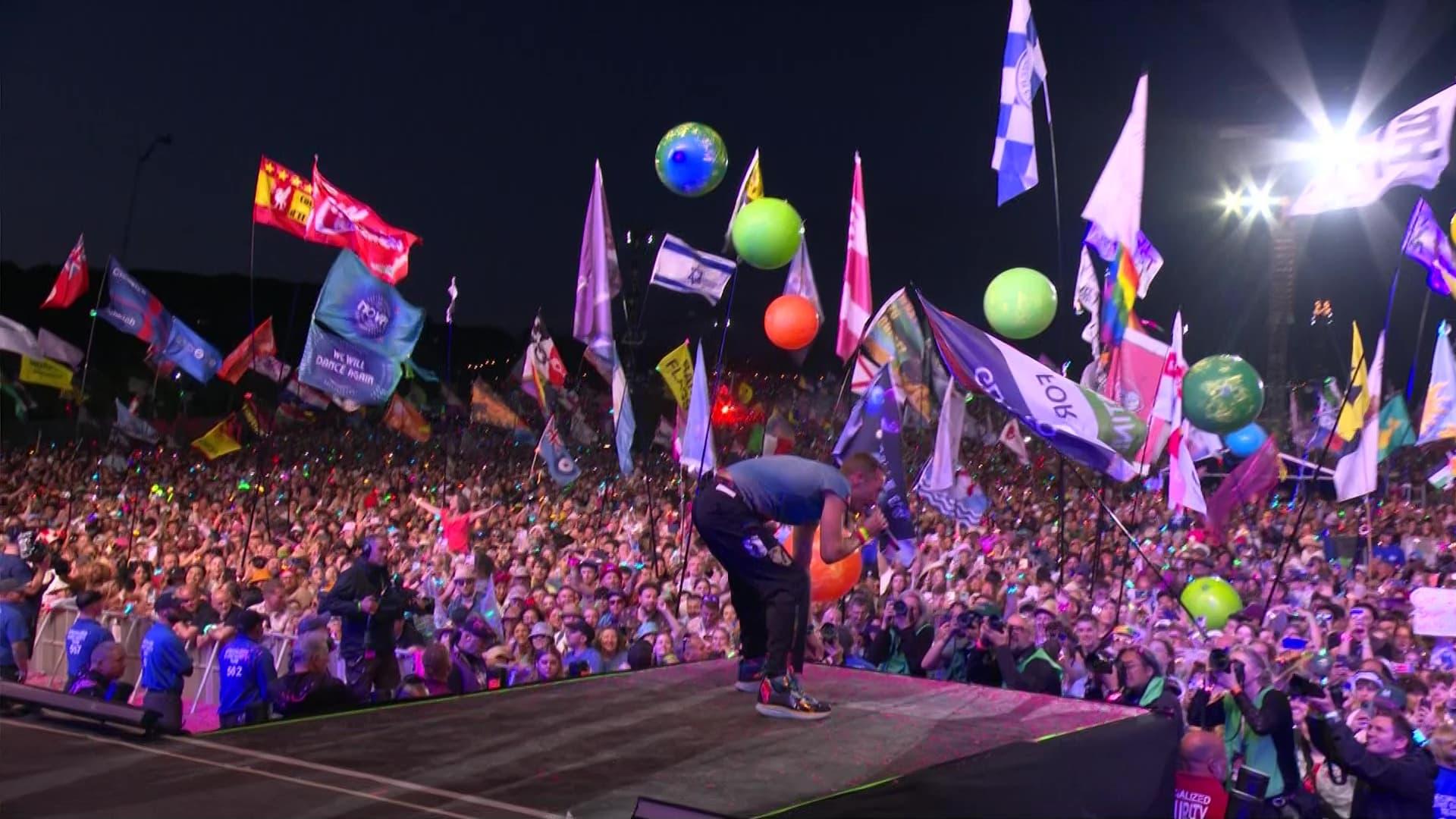 Coldplay: Live at Glastonbury 2024 backdrop