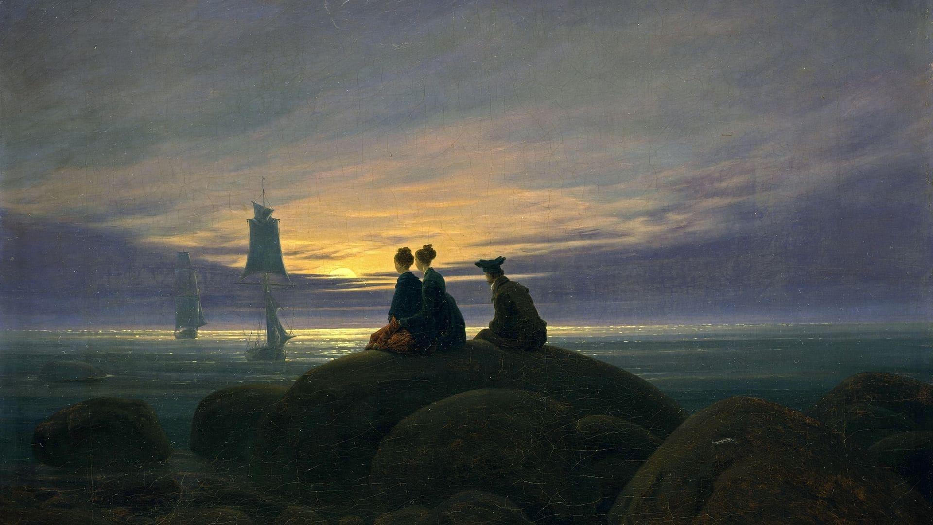 Caspar David Friedrich - Die Entdeckung der Unendlichkeit backdrop