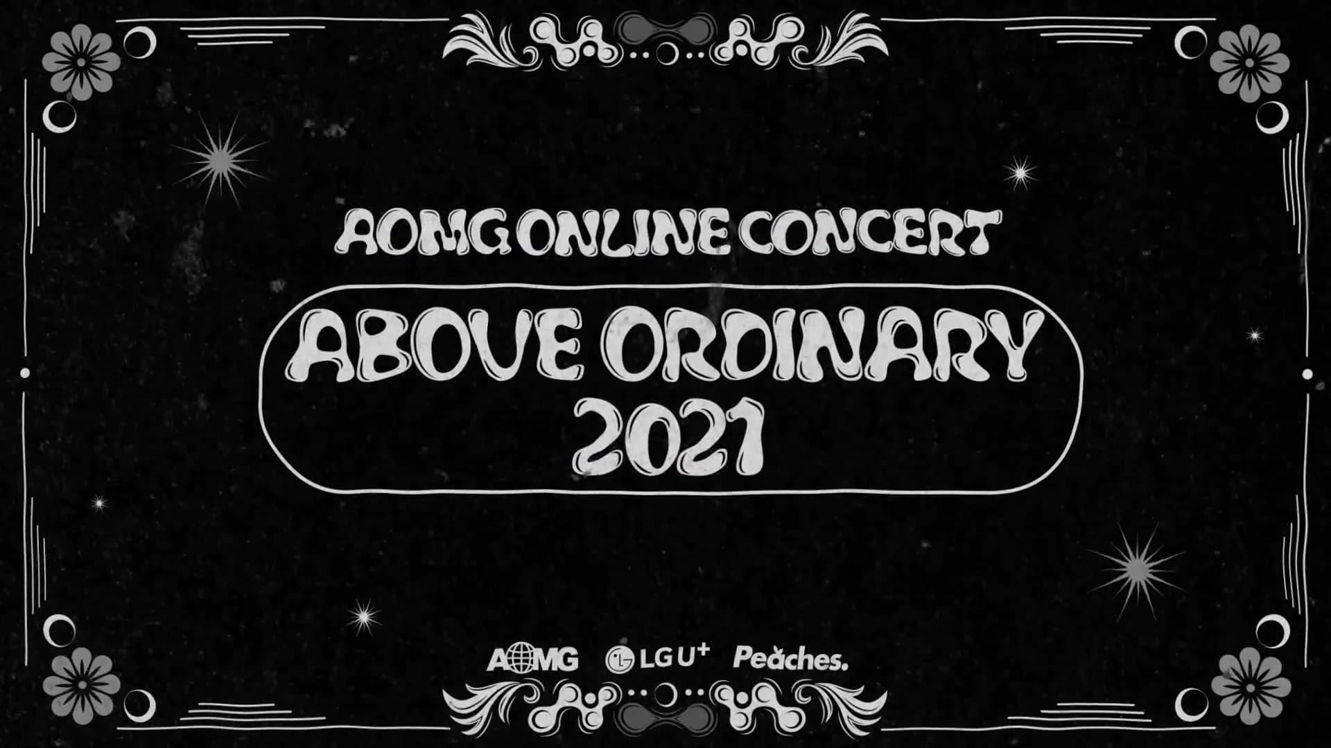 AOMG ONLINE CONCERT : Above Ordinary 2021 backdrop