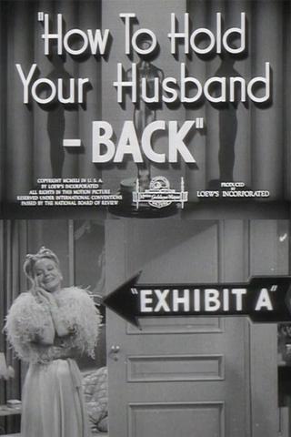 How to Hold Your Husband - BACK poster