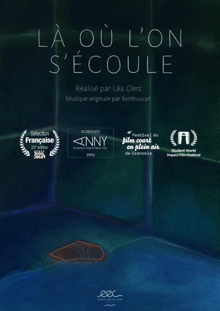 Là où l'on s'écoule poster