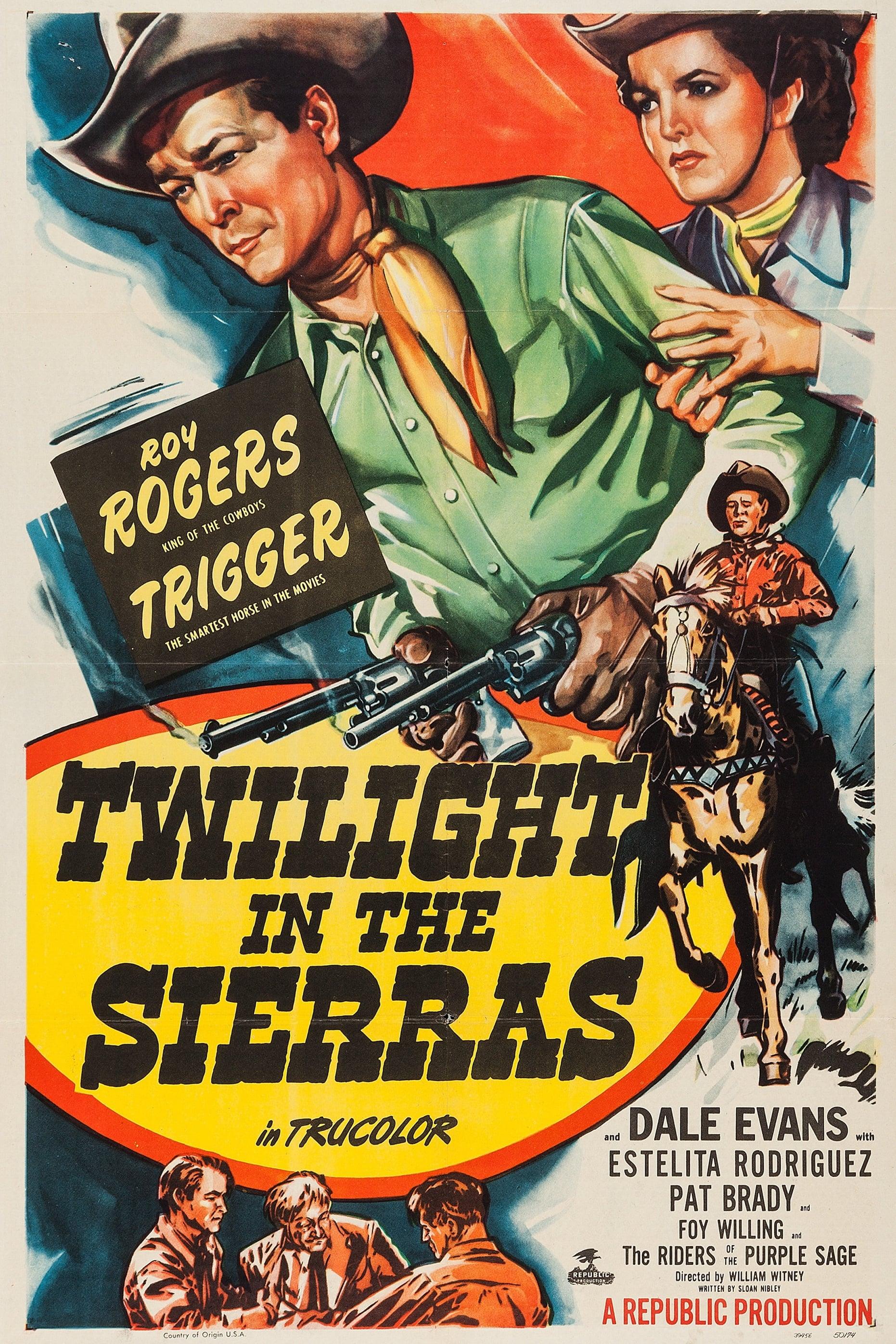 Twilight in the Sierras poster