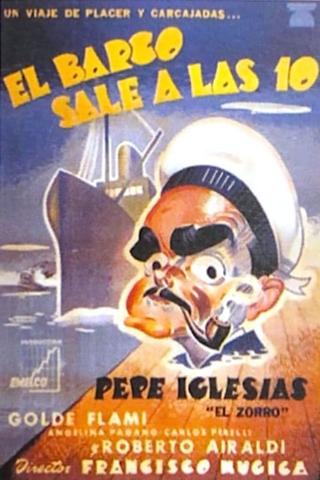 El barco sale a las diez poster