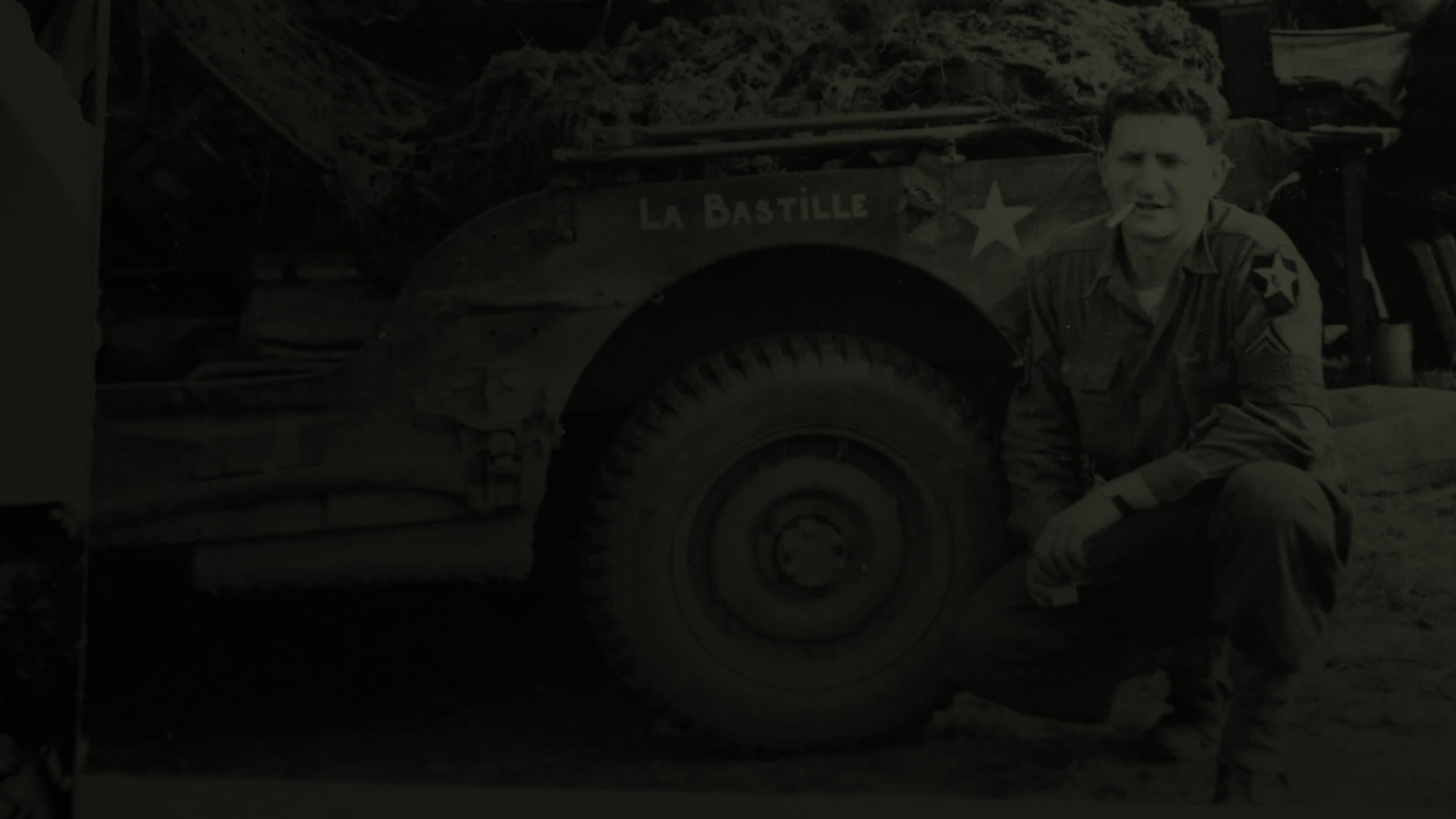 Le GI français à Omaha Beach backdrop