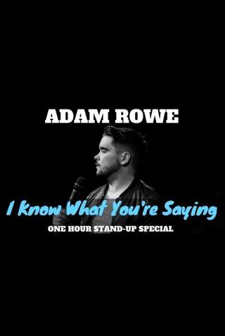 Adam Rowe: I Know What You're Saying poster