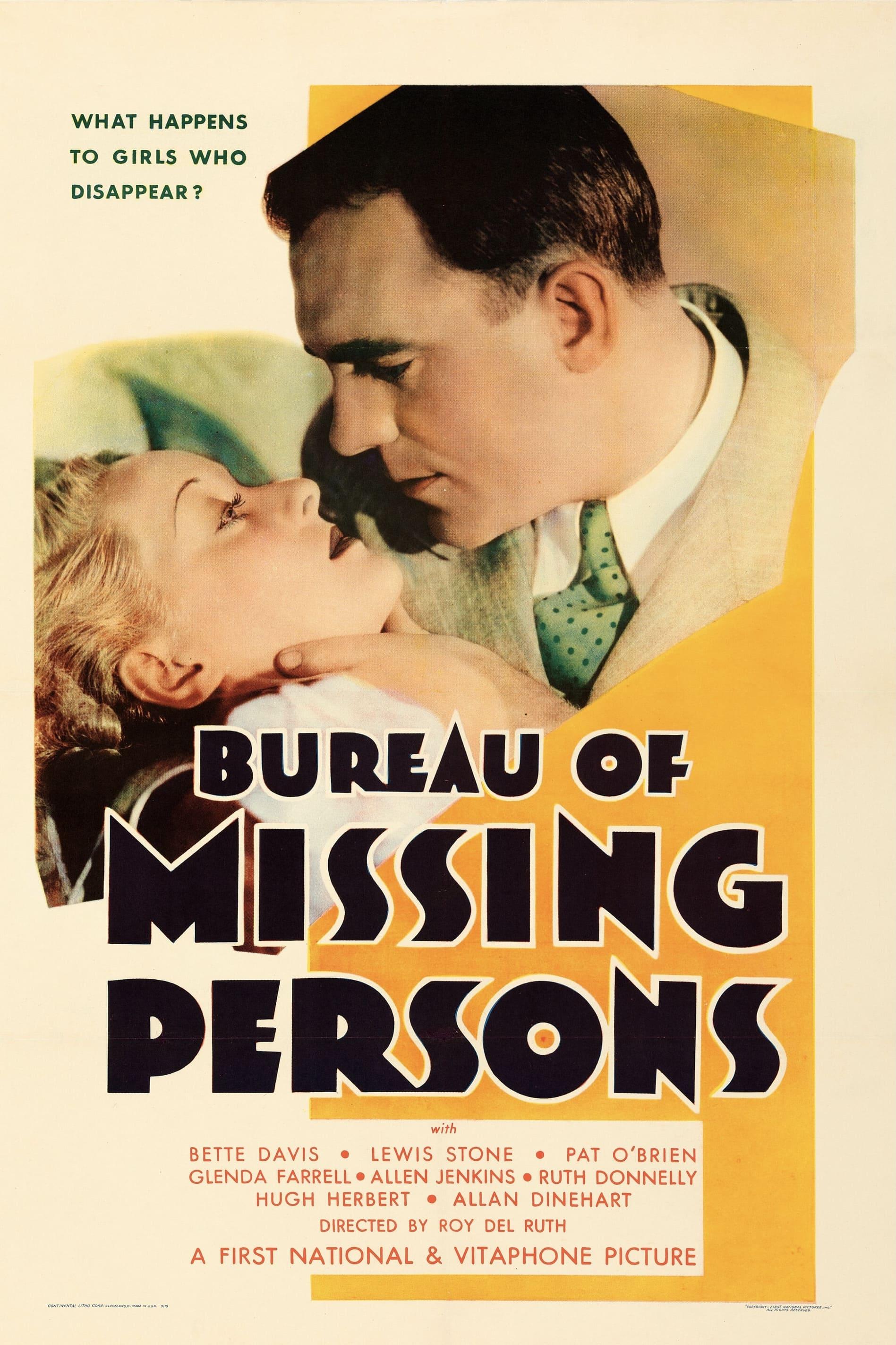Bureau of Missing Persons poster