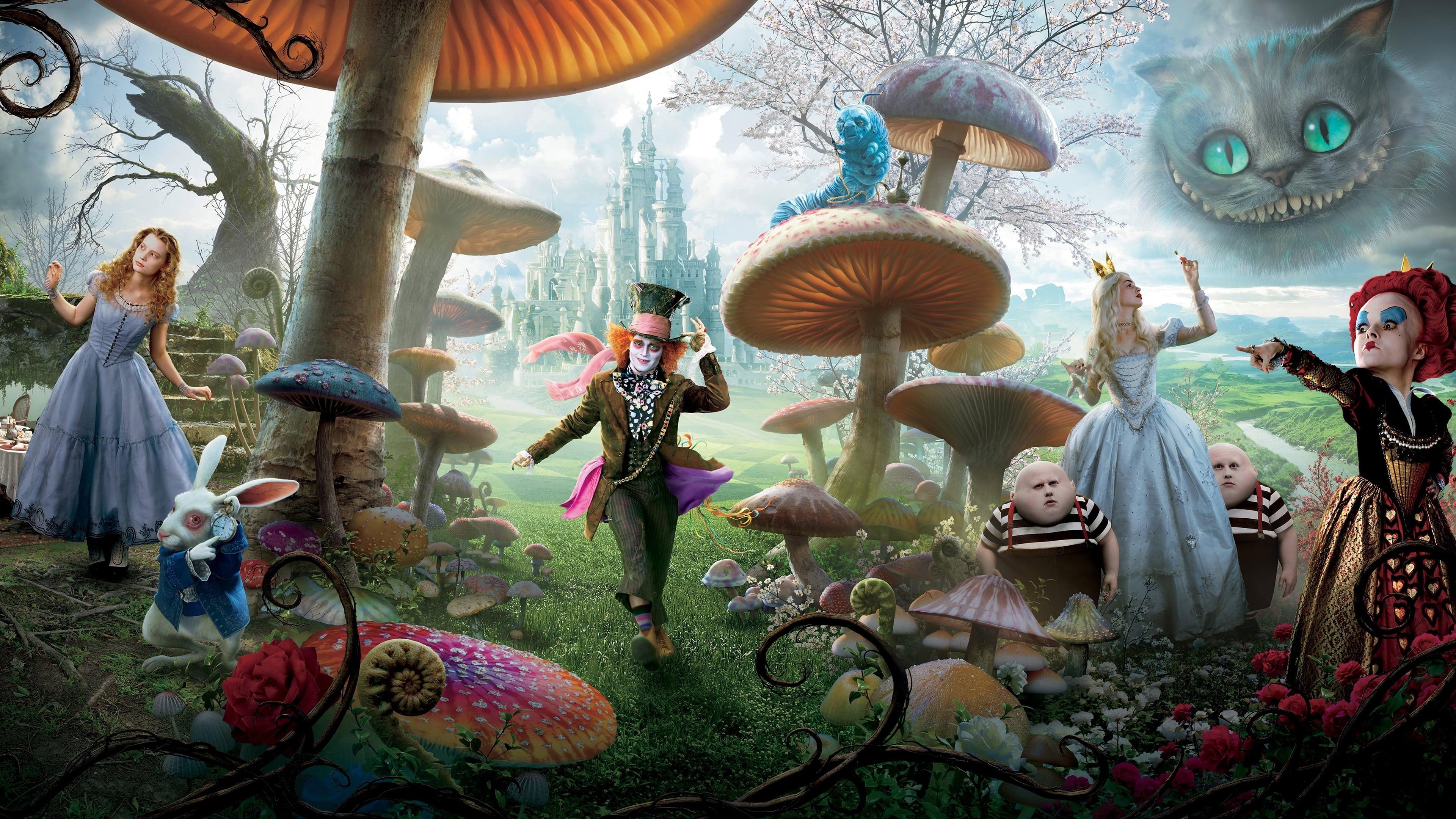 Alice in Wonderland backdrop