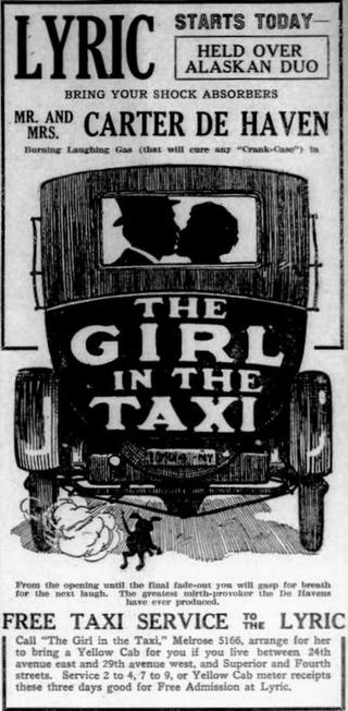 The Girl in the Taxi poster