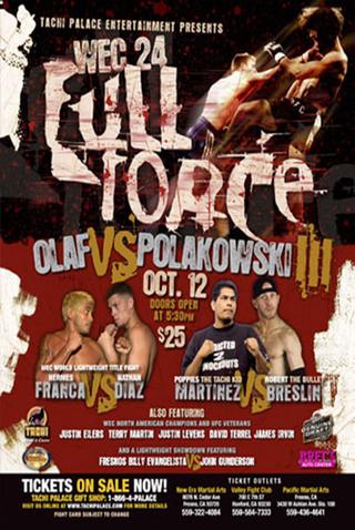 WEC 24: Full Force poster