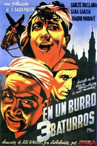 En un burro tres baturros poster