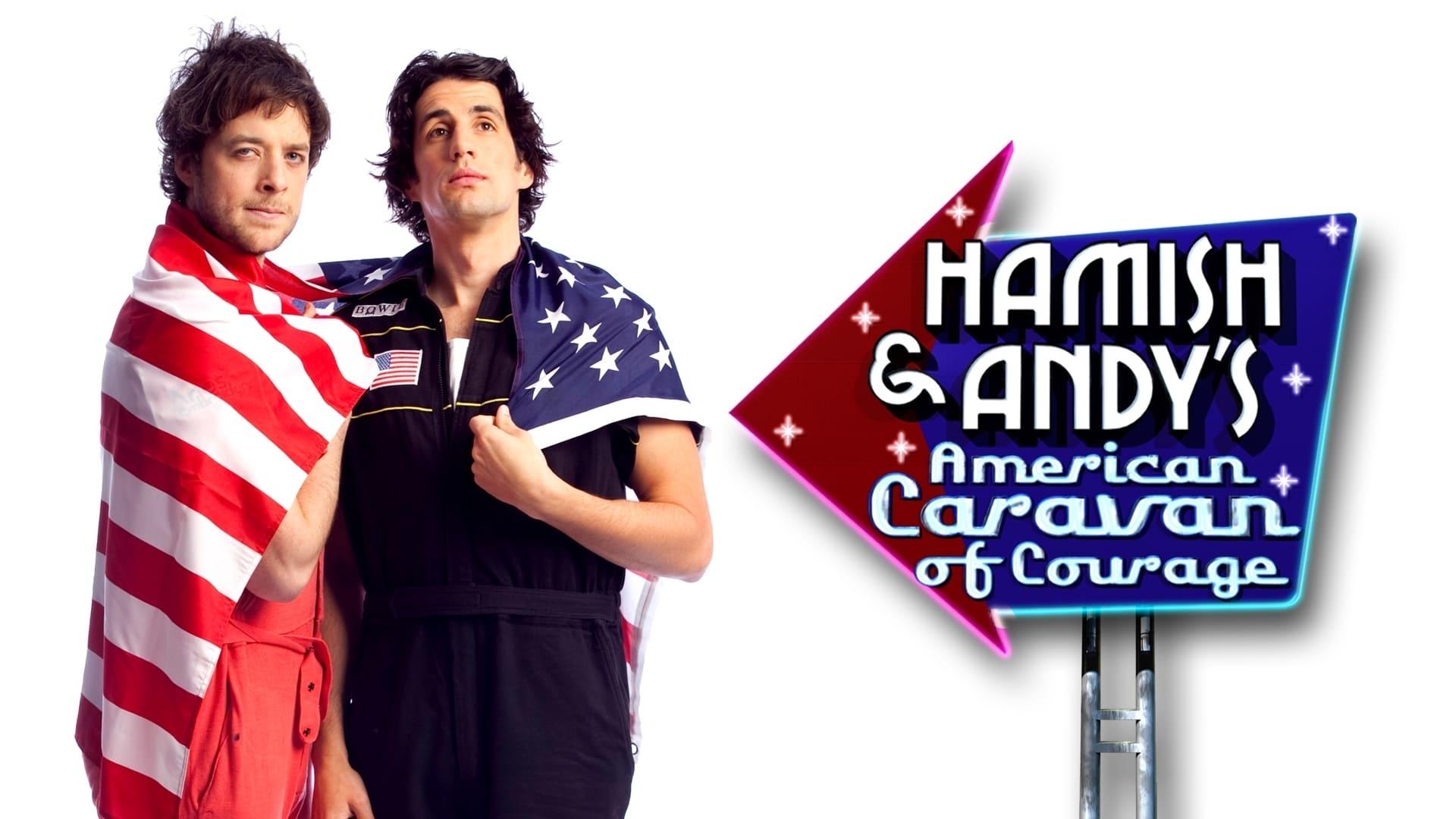 Hamish & Andy's American Caravan of Courage backdrop