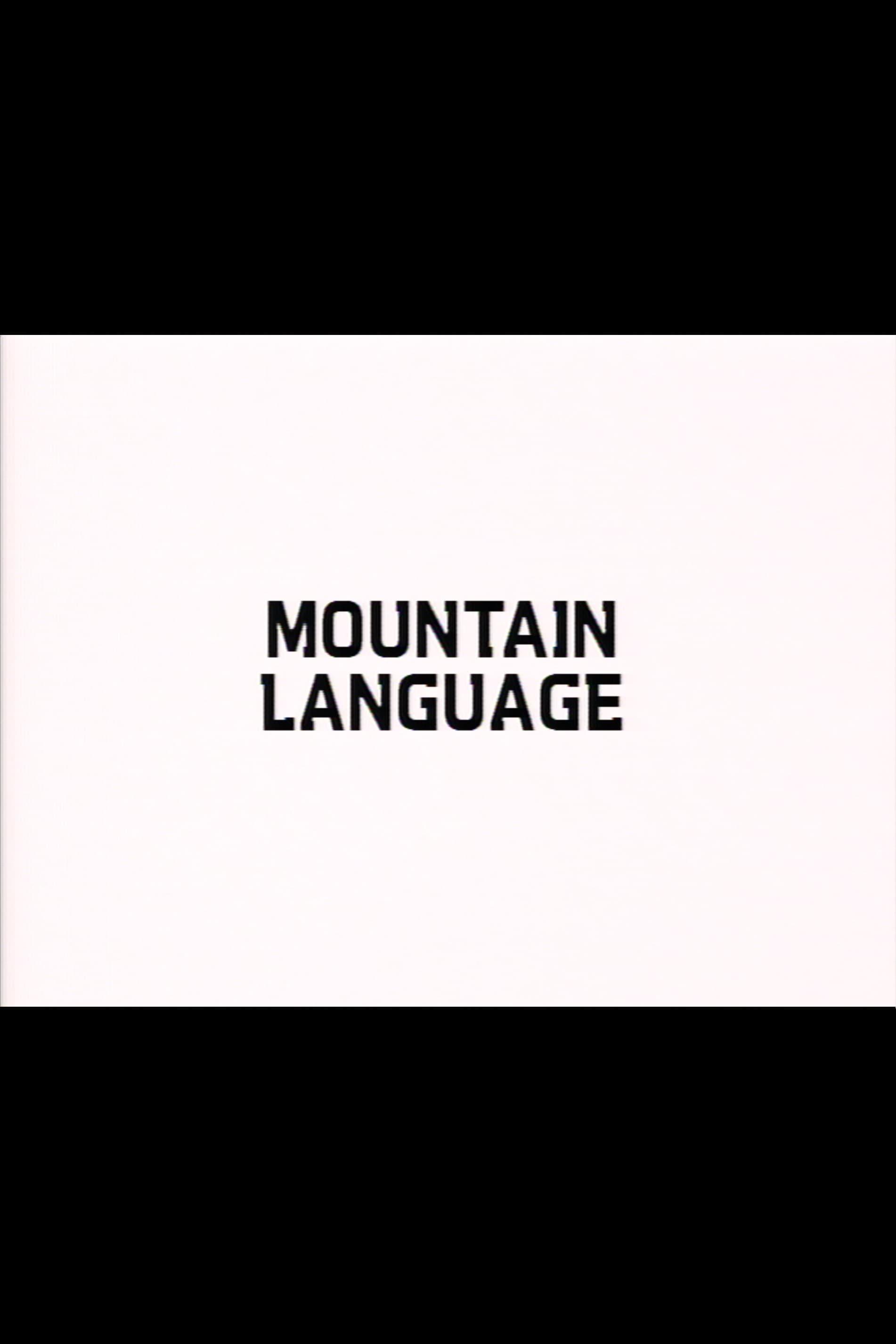 Mountain Language poster