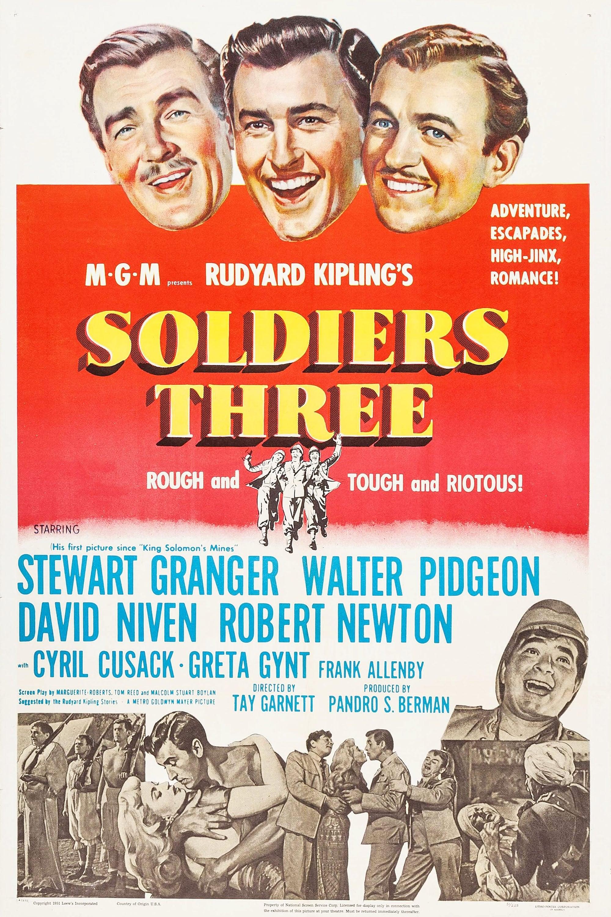 Soldiers Three poster