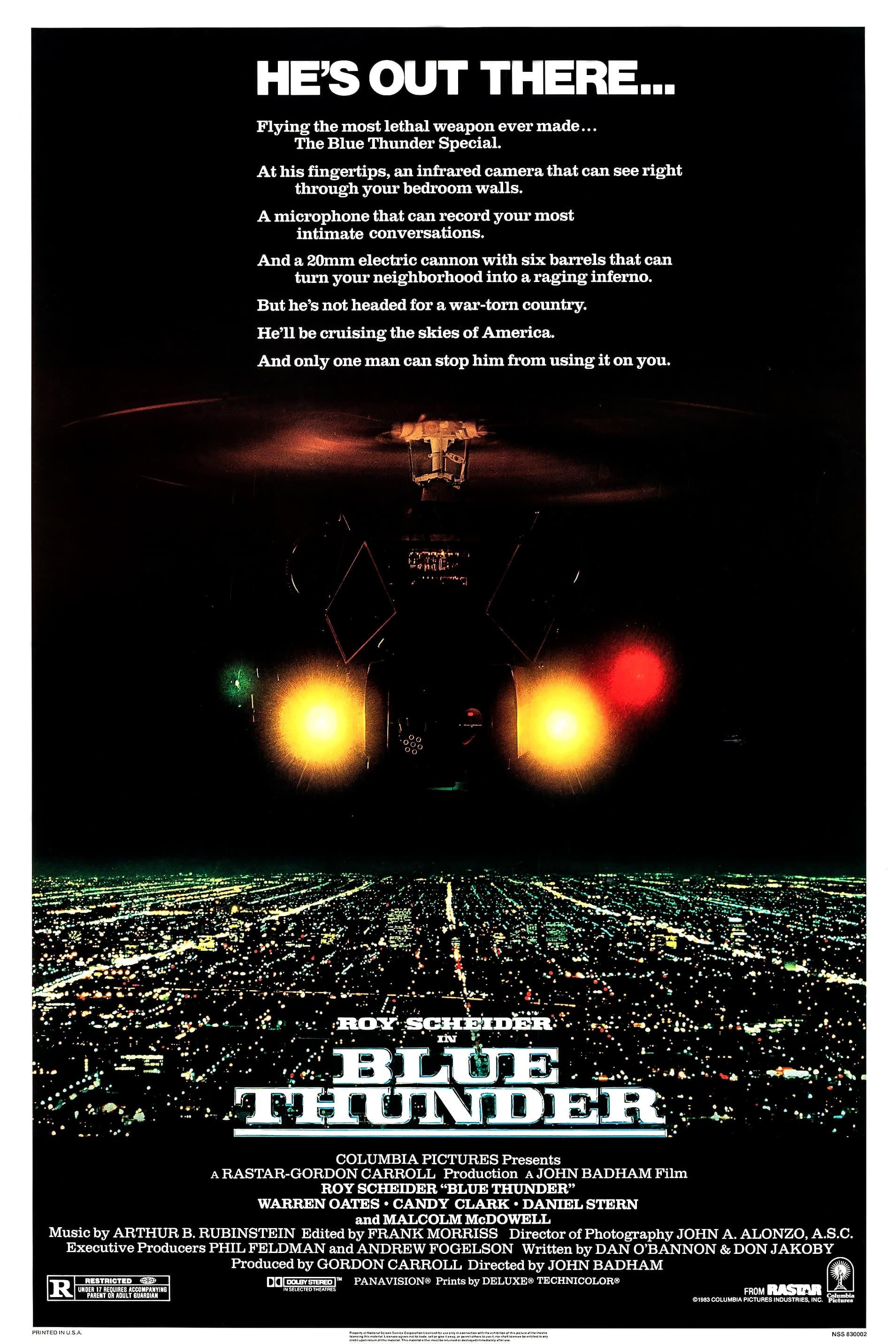 Blue Thunder poster