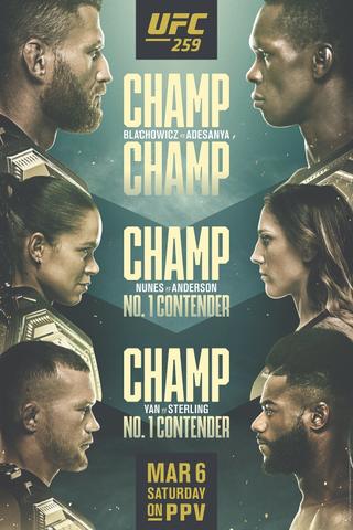UFC 259: Blachowicz vs. Adesanya poster