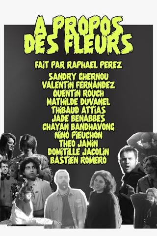 À propos des fleurs poster