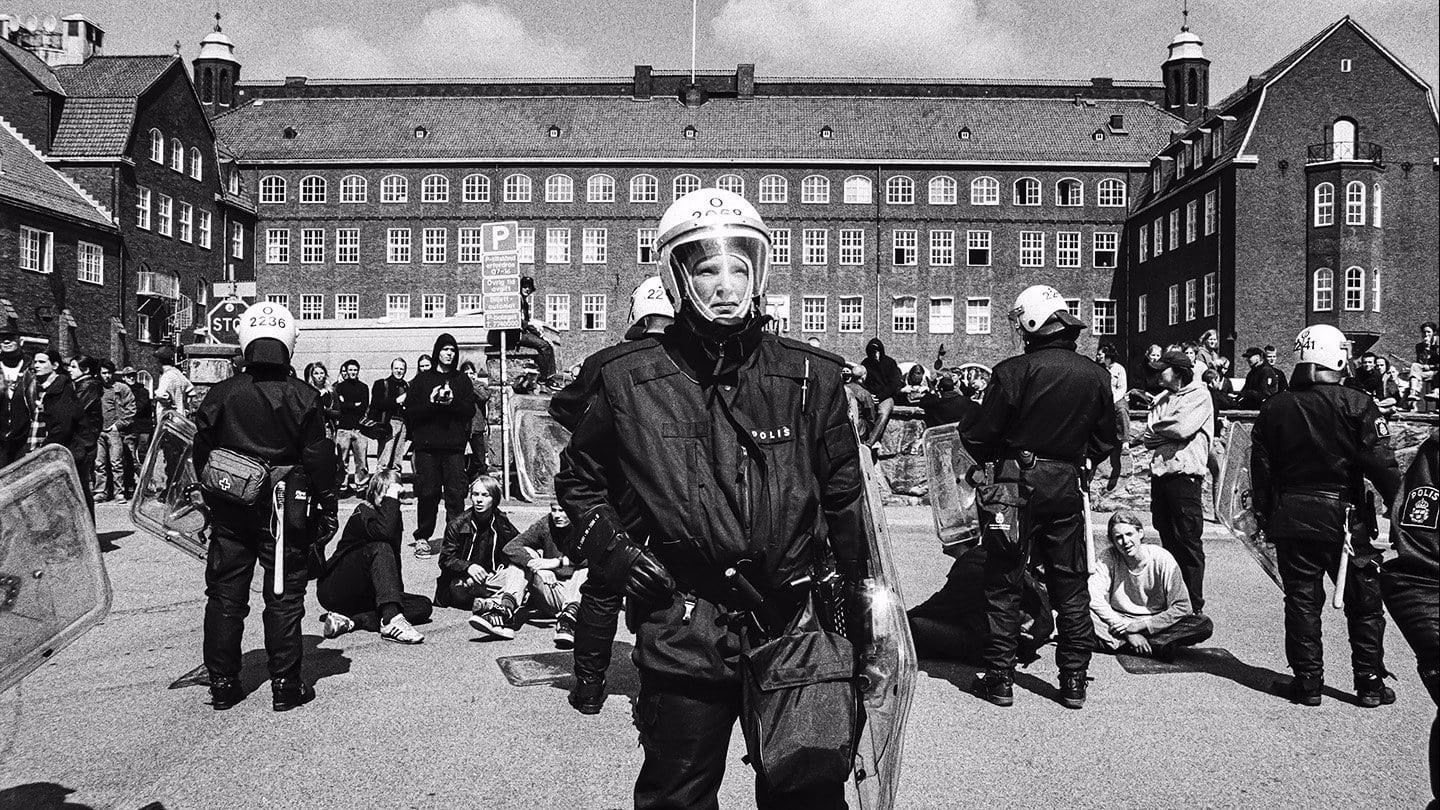 School Under Siege backdrop