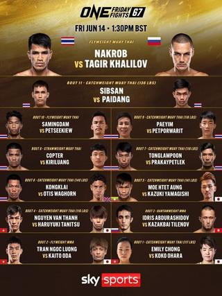ONE Friday Fights 67: Nakrob vs. Khalilov poster