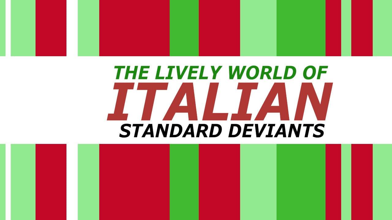 Standard Deviants - The Lively World of Italian: Nouns, Verbs & Adjectives backdrop