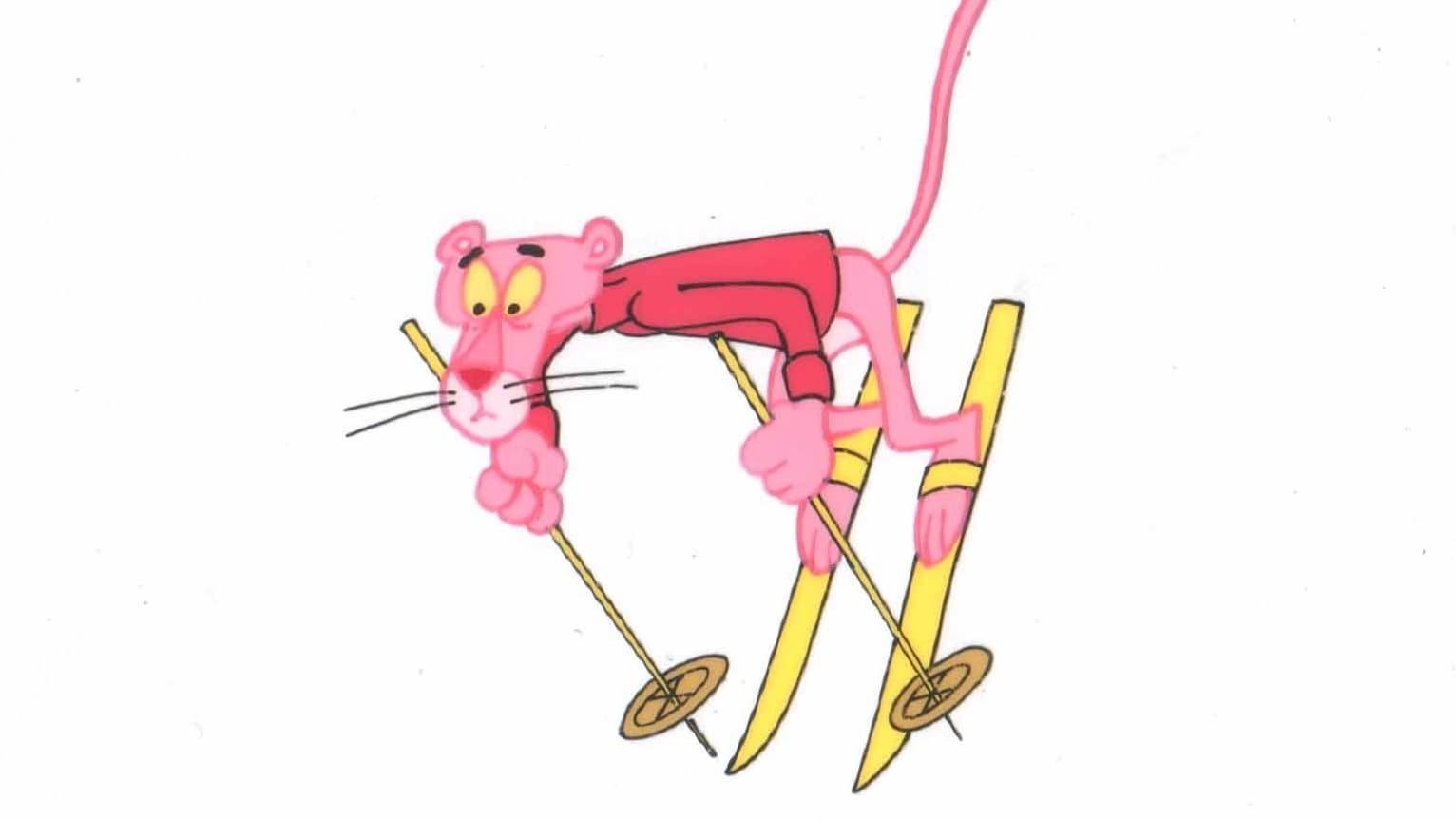Pink Panther in Olym-pinks backdrop