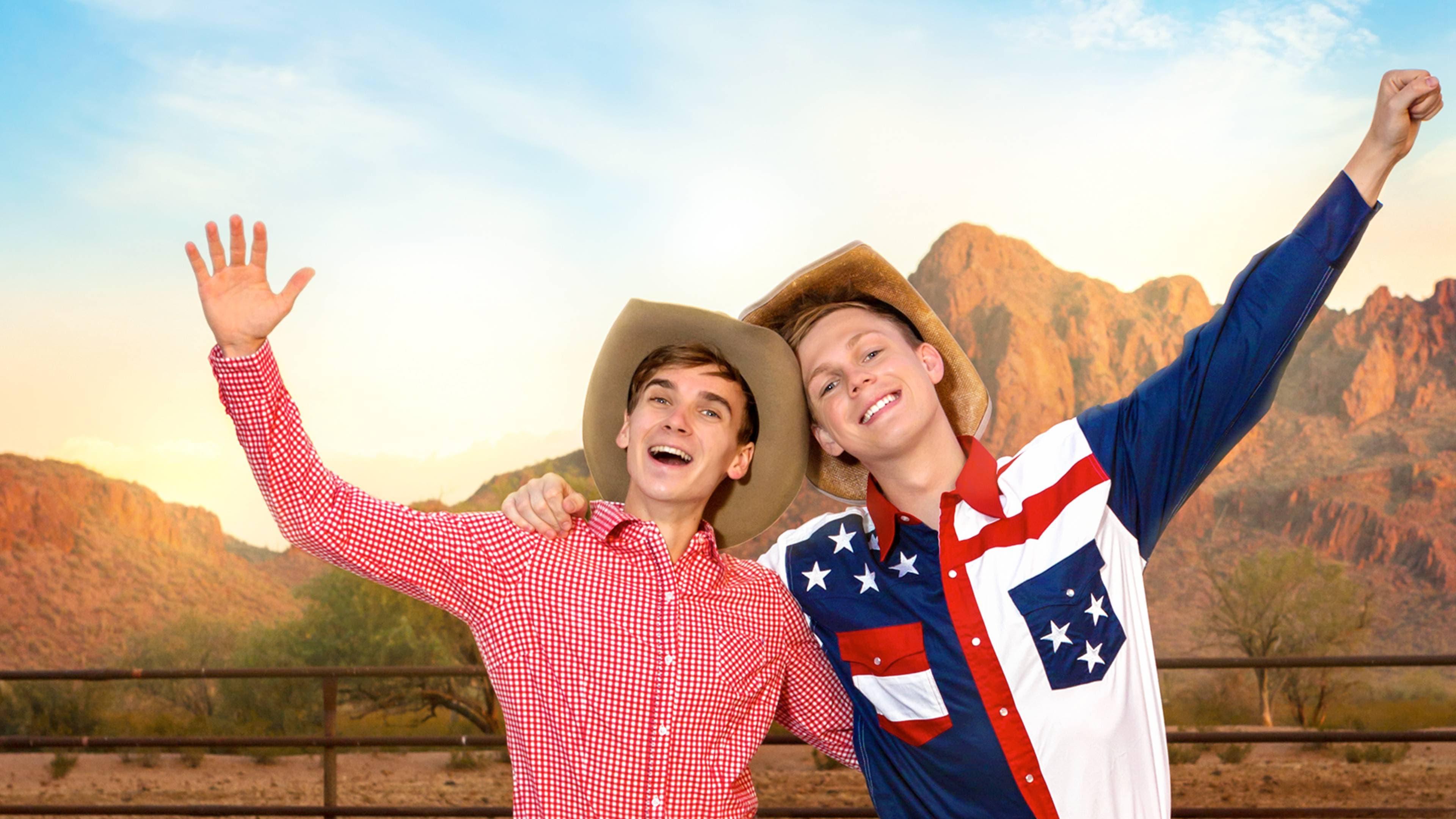 Joe & Caspar Hit The Road USA backdrop