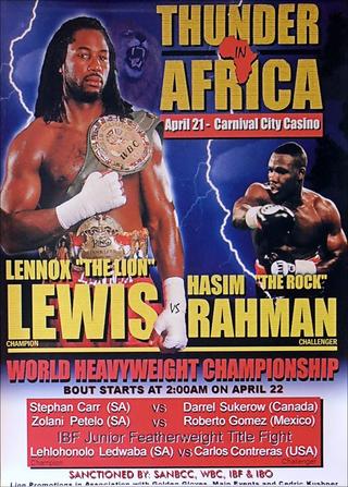 Lennox Lewis vs. Hasim Rahman poster