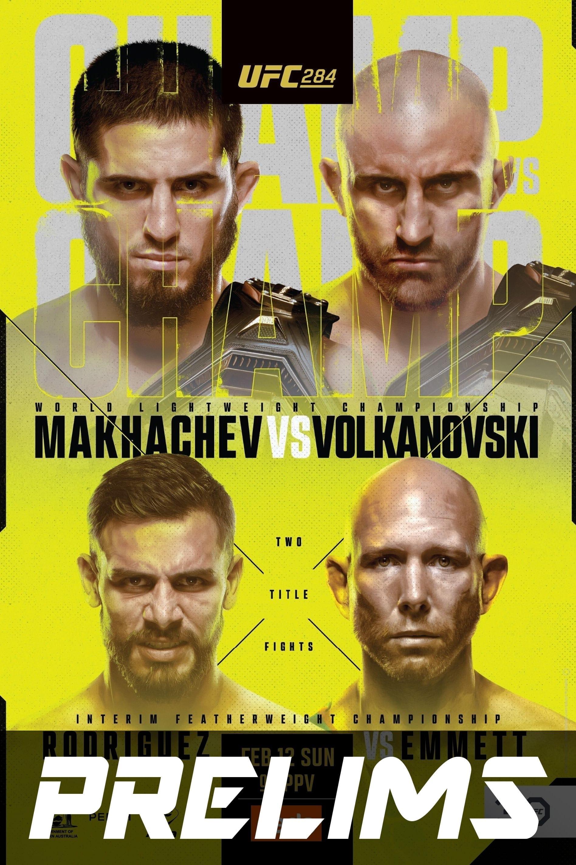 UFC 284: Makhachev vs. Volkanovski poster