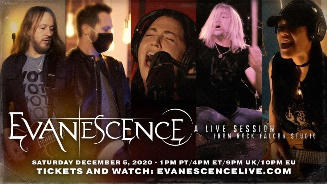 Evanescence - A Live Session From Rock Falcon Studio backdrop