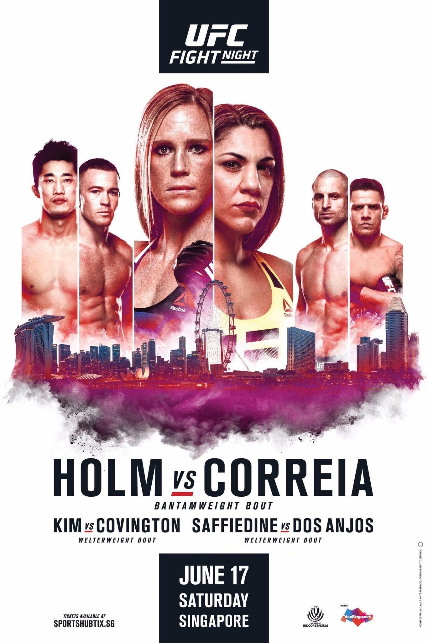 UFC Fight Night 111: Holm vs. Correia poster