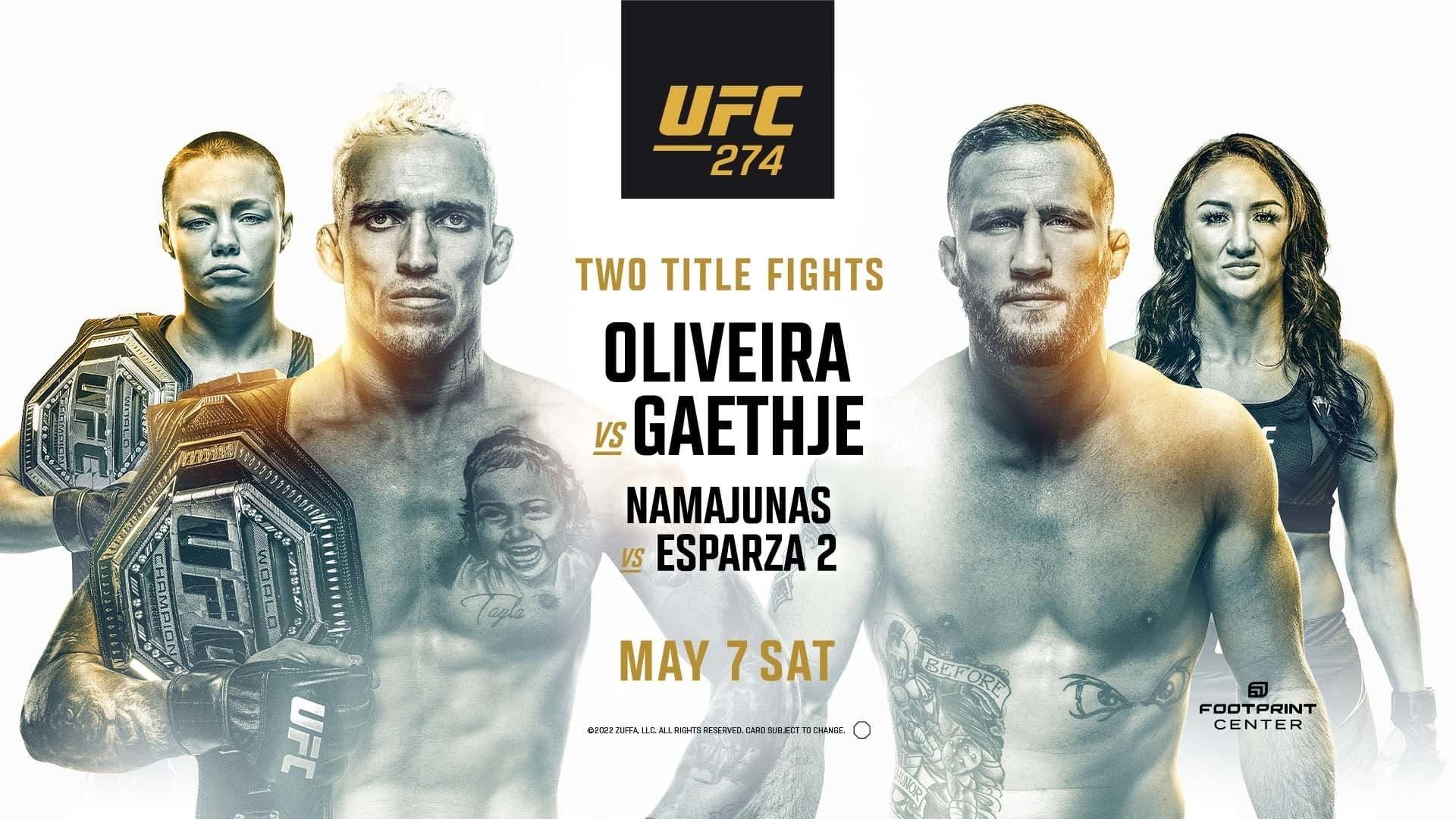 UFC 274: Oliveira vs. Gaethje backdrop