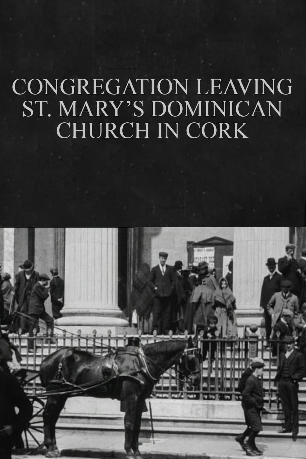 Congregation Leaving St. Mary's Dominican Church in Cork poster