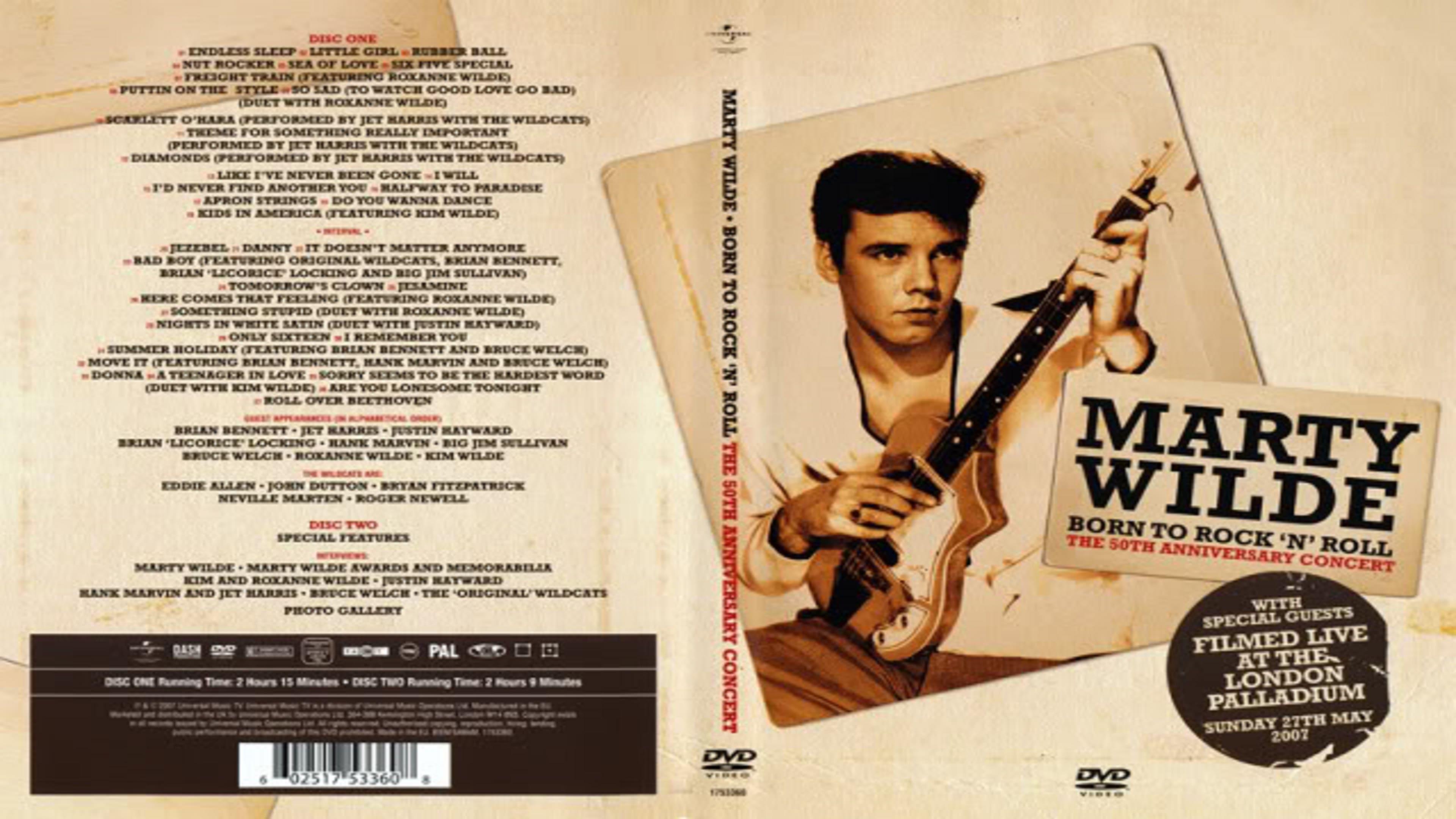 Marty Wilde - Born To Rock 'n' Roll backdrop