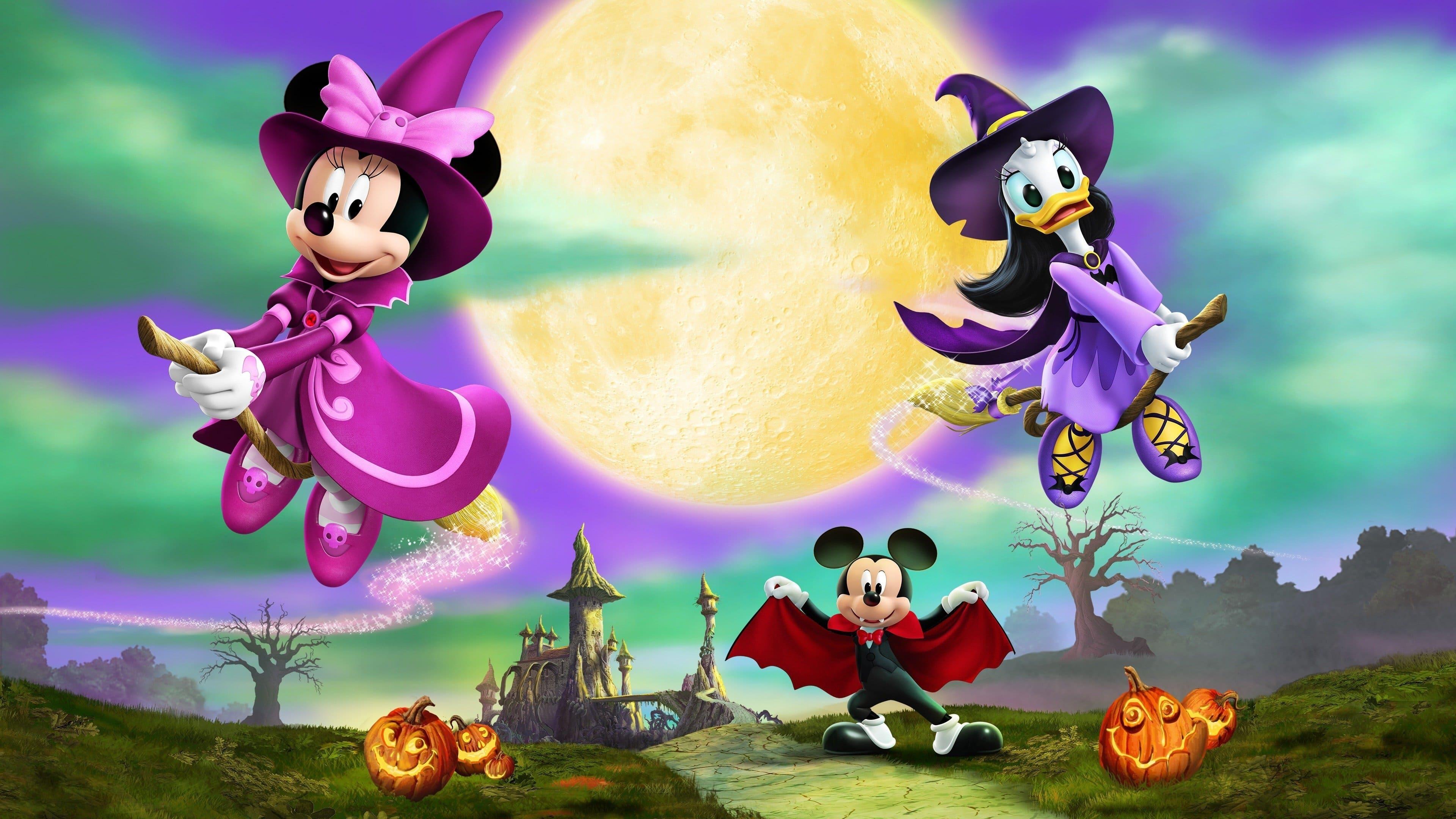 Mickey's Tale of Two Witches backdrop