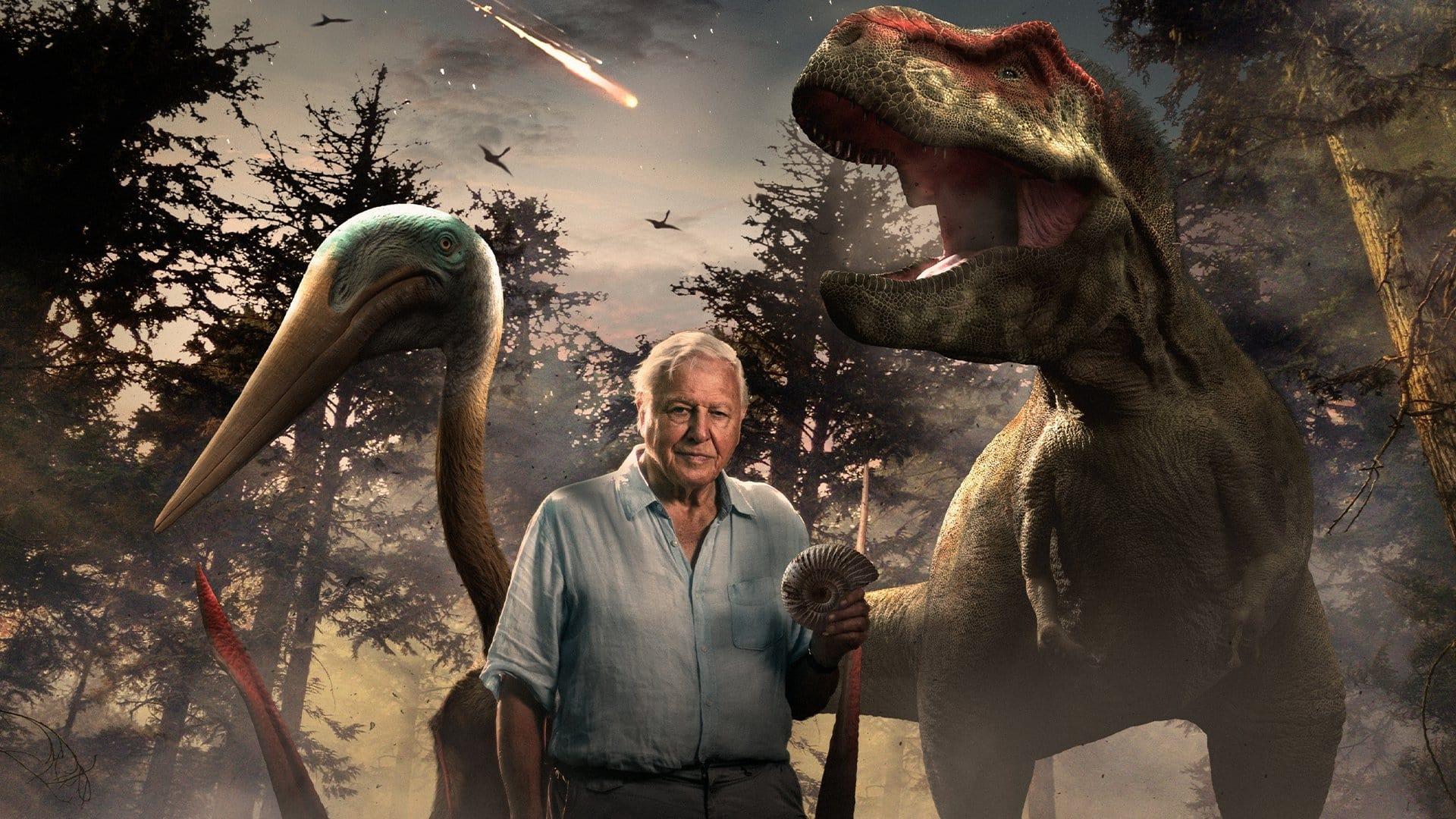 Dinosaurs: The Final Day with David Attenborough backdrop