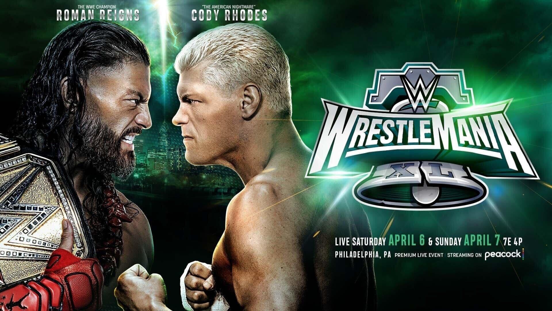 WWE WrestleMania XL Sunday backdrop