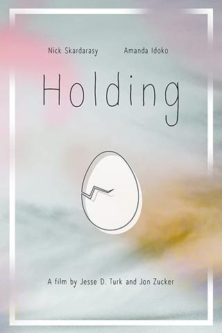 Holding poster