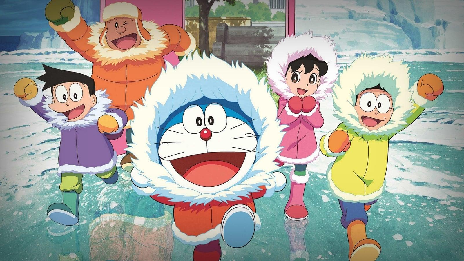 Doraemon: Nobita's Great Adventure in the Antarctic Kachi Kochi backdrop