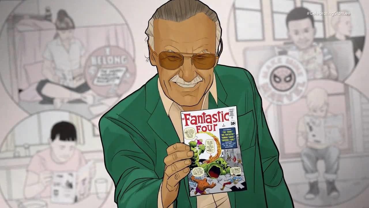 Celebrating Marvel's Stan Lee backdrop