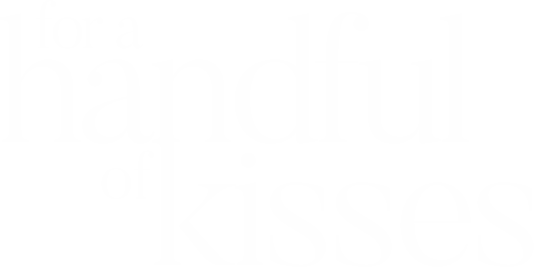 For a Handful of Kisses logo
