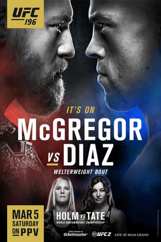UFC 196: McGregor vs Diaz poster
