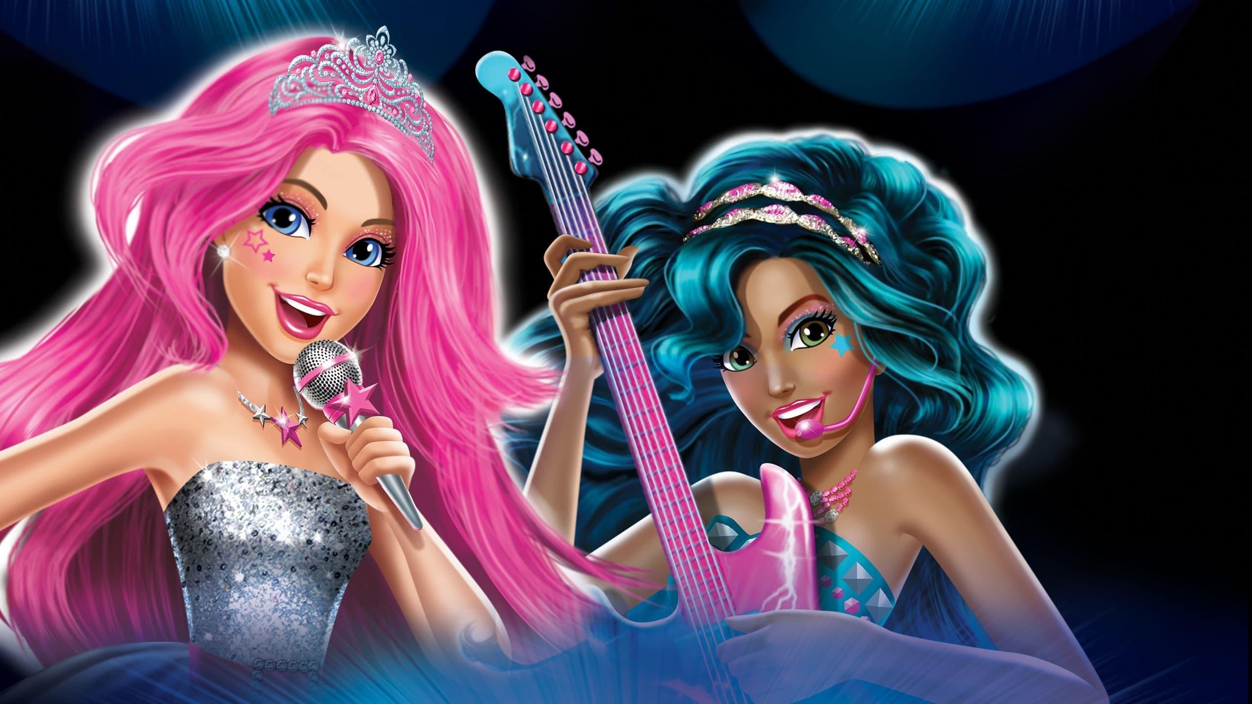 Barbie in Rock 'N Royals backdrop