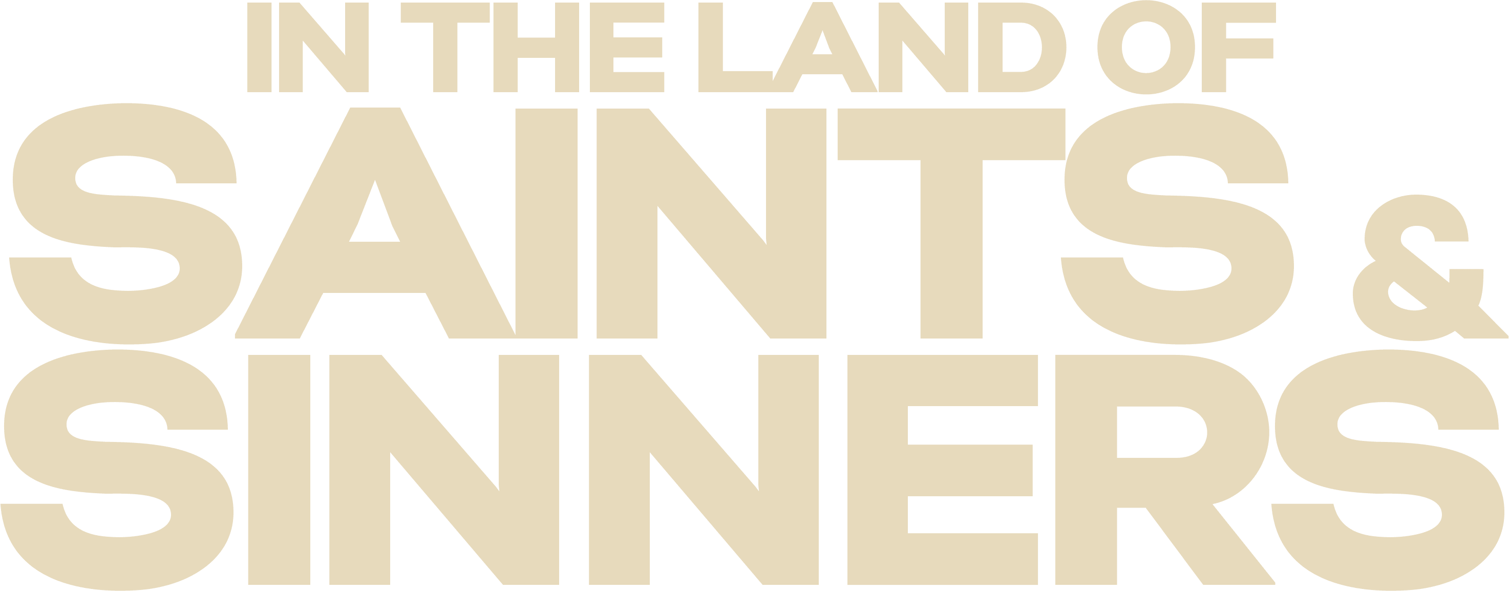 In the Land of Saints and Sinners logo