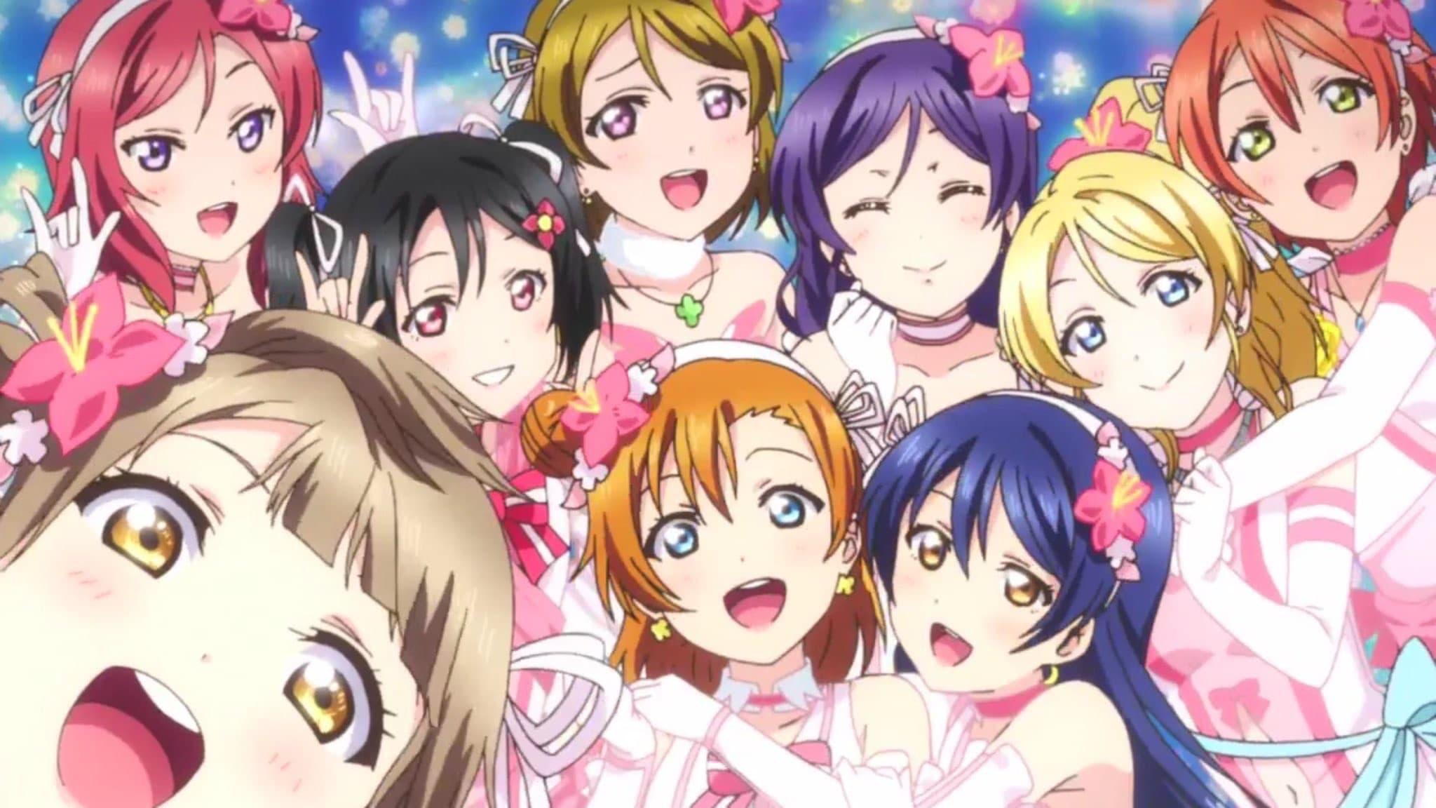 Love Live! μ's Live Collection backdrop