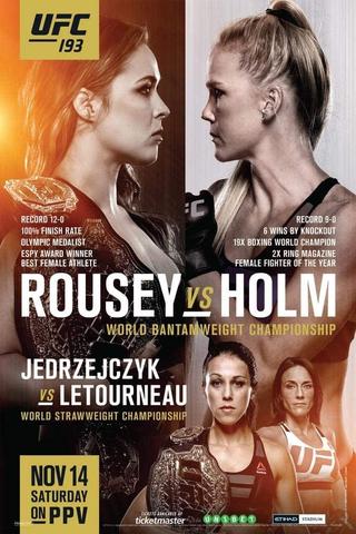 UFC 193: Rousey vs. Holm poster