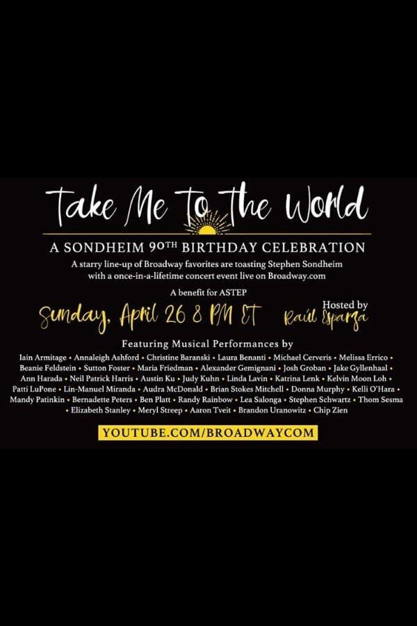 Take Me to the World: A Sondheim 90th Birthday Celebration poster