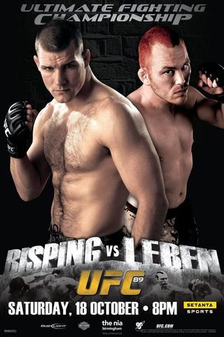 UFC 89: Bisping vs. Leben poster