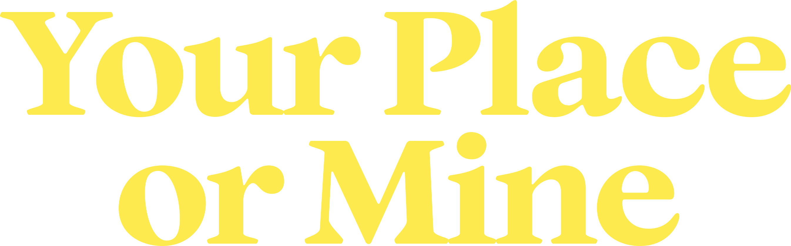 Your Place or Mine logo