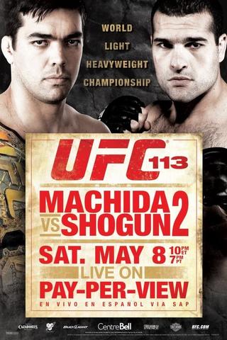 UFC 113: Machida vs. Shogun 2 poster