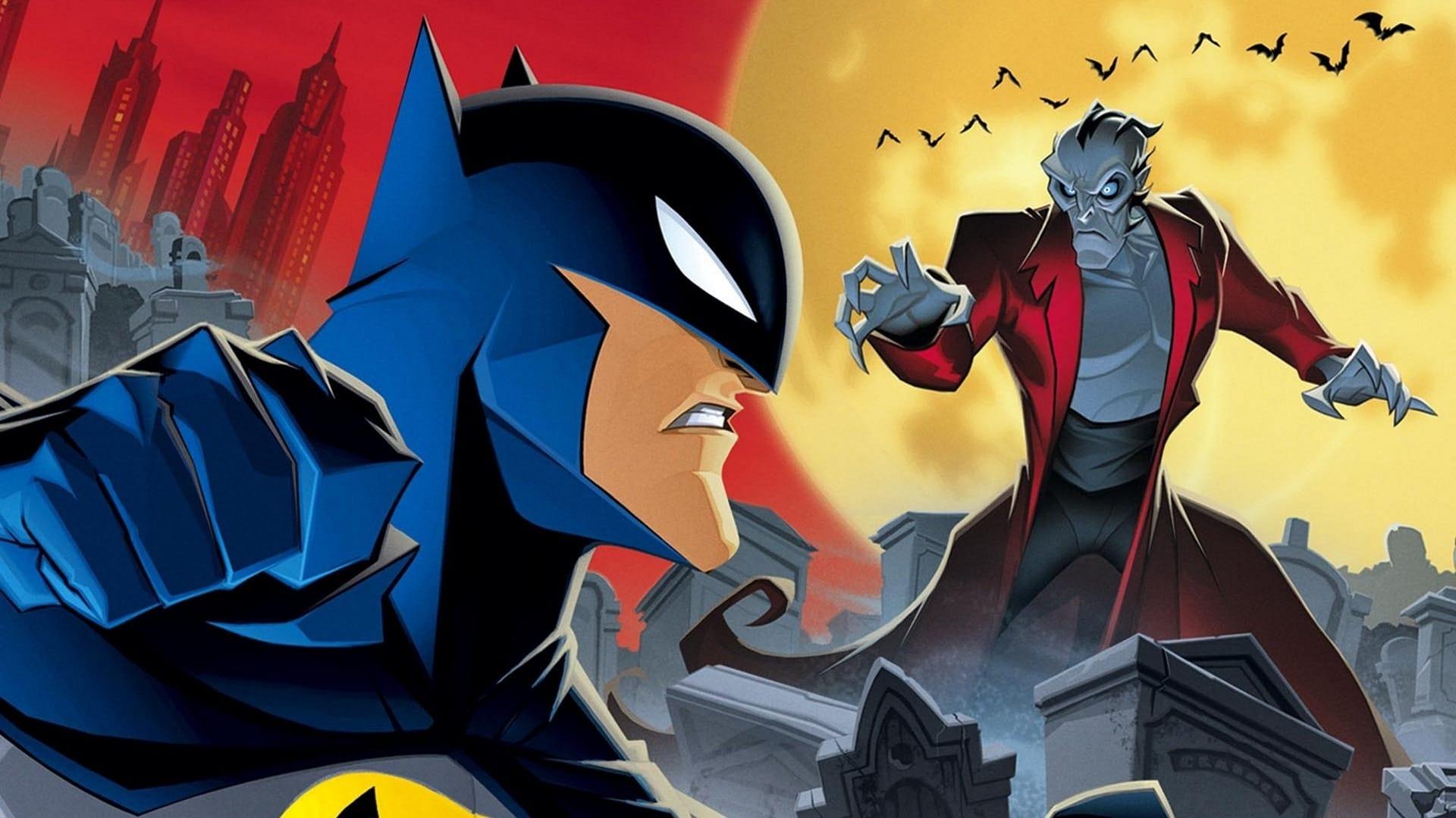 The Batman vs. Dracula backdrop